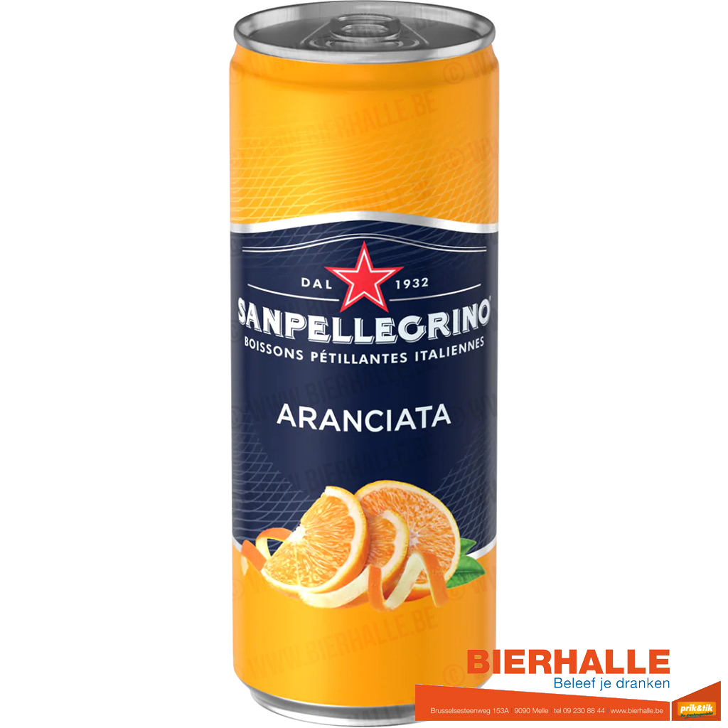 SAN PELLEGRINO ARANCIATA 33CL BLIK