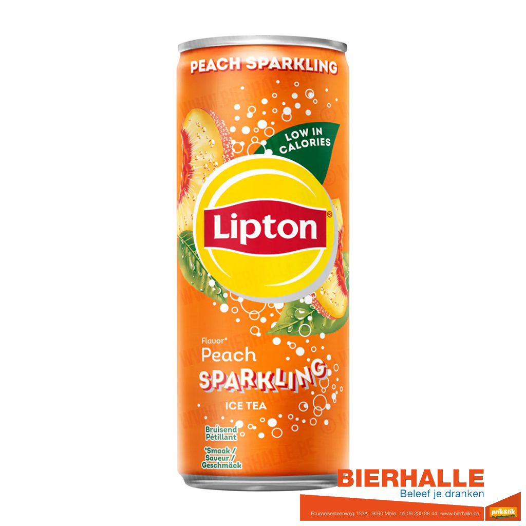 LIPTON ICE TEA PERZIK 25CL BLIK SPARKLING