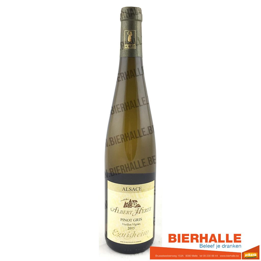 ALBERT HERTZ PINOT GRIS ALSACE 75CL BIOWIJN *2017