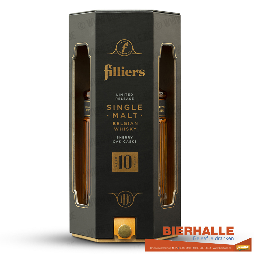 WHISKY FILLIERS 10Y SHERRY OAK CASKS 70CL 43% BELG