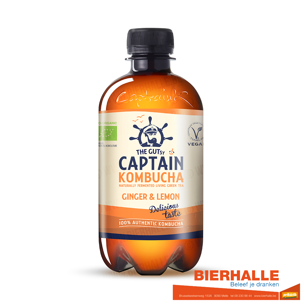 CAPTAIN KOMBUCHA GINGER LEMON 40CL BIO