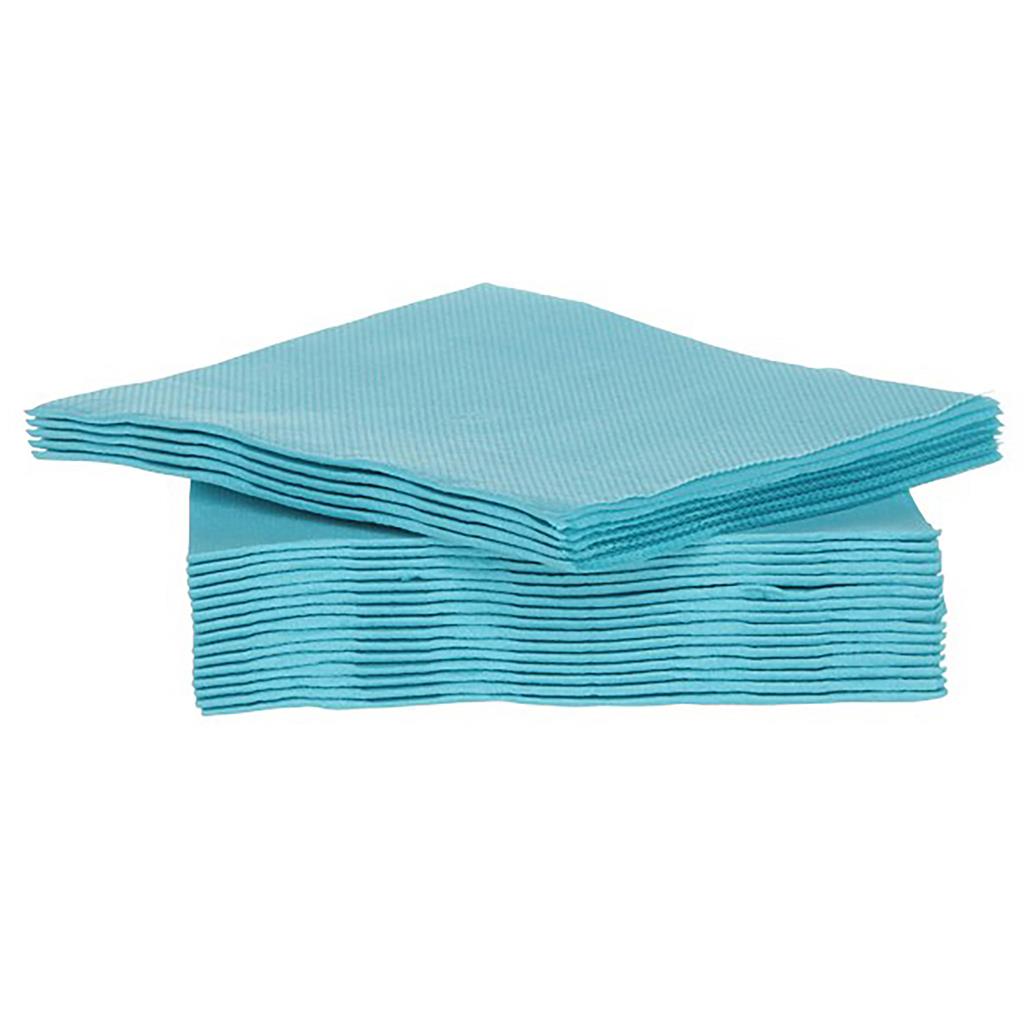 SERVIETTEN COSY & TRENDY TURQUOIS 25X25CM  40STUKS