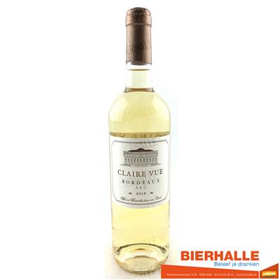 CLAIRE VUE BORDEAUX SAUVIGNON 75CL *WIT *2017