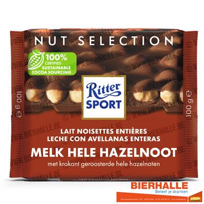 RITTER SPORT MELK HAZELNOOT 100GR