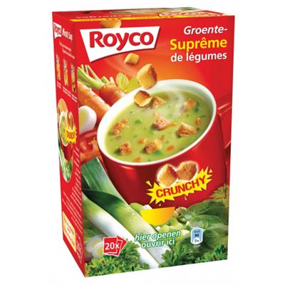 ROYCO MINUTE SOUP GROENTENSUPREME CRUNCHY 20 STUKS