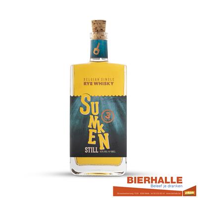 WHISKY SUNKEN STILL 3 YEARS OLD 50CL 42% -BELGISCH