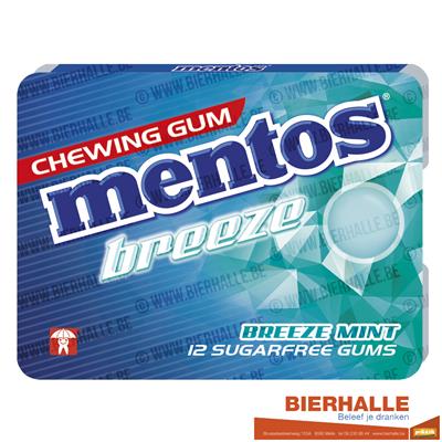 MENTOS GUM BREEZE MINT 17,5GR 12 STUKS