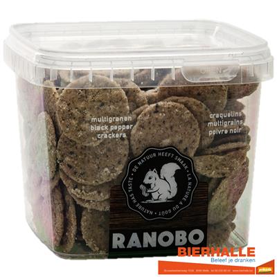 RANOBO BLACK PEPPER CRACKERS 200GR