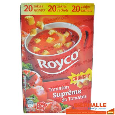 ROYCO MINUTE SOUP CRUNCHY TOMAAT SUPREME 20 STUKS