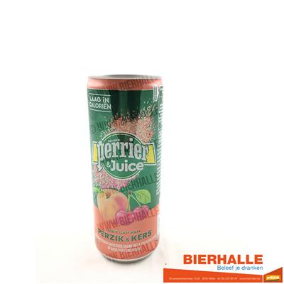 PERRIER & JUICE PERZIK-KERS 25CL *BLIK