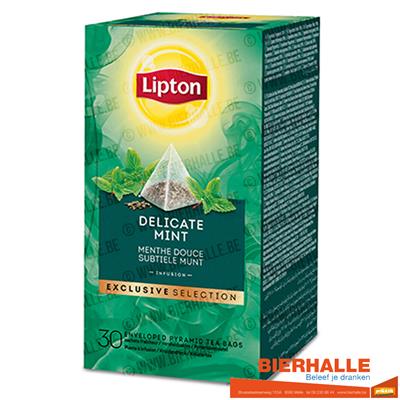 LIPTON DELICATE MINT 25STUKS