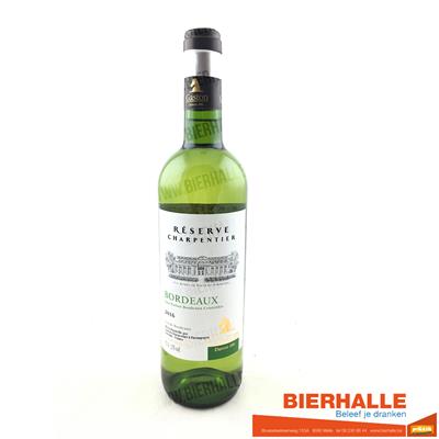 BORDEAUX RESERVE CHARPENTIER WIT 75CL *GASTON*4544