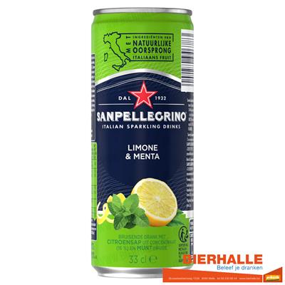 SAN PELLEGRINO LIMONE E MENTA 33CL BLIK