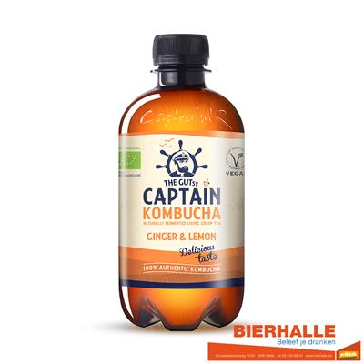 CAPTAIN KOMBUCHA GINGER LEMON 40CL BIO