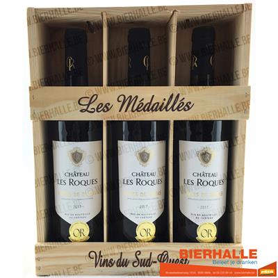 KIST CH LES ROQUES 3X75CL COTES DE DURAS *2020