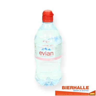 EVIAN 75CL *PET *SPORTDOP *PLAT